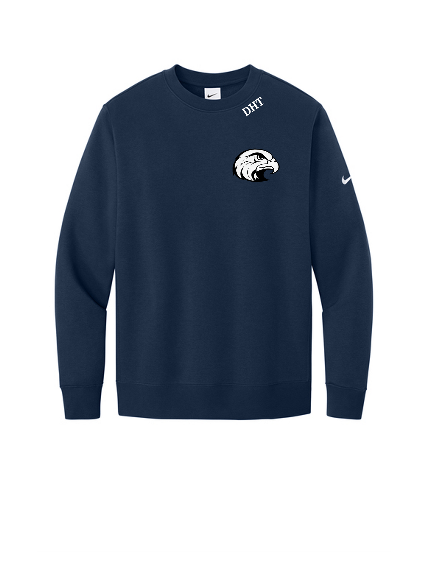 Nike Club Fleece Sleeve Swoosh Crew