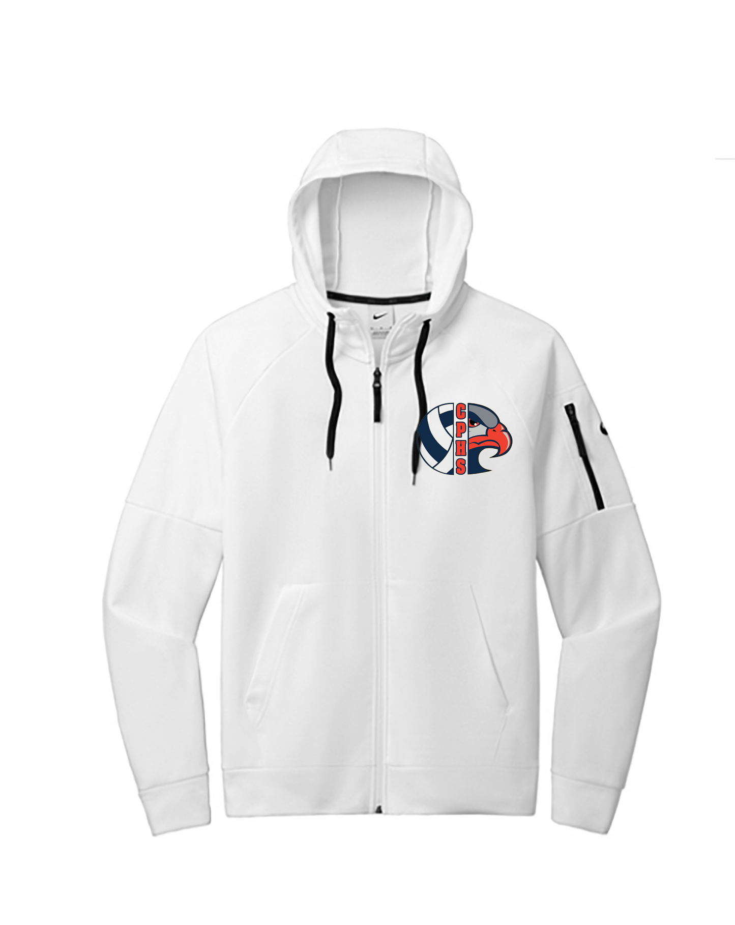 CPHS Volleyball - NIKE Therma-FIT Pocket Full-Zip Fleece Hoodie (ALL PRODUCTS WILL BE DELIVERED TO SCHOOL)