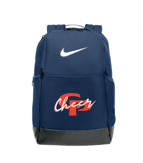 Hawks Cheer Nike Brasilia Medium Backpack - Navy - (ALL PRODUCTS WILL BE DELIVERED TO SCHOOL)
