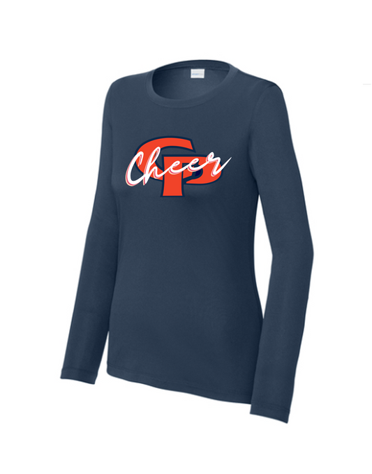 CPHS Cheer - Ladies Performance Long Sleeve T-Shirt(ALL PRODUCTS WILL BE DELIVERED TO SCHOOL)
