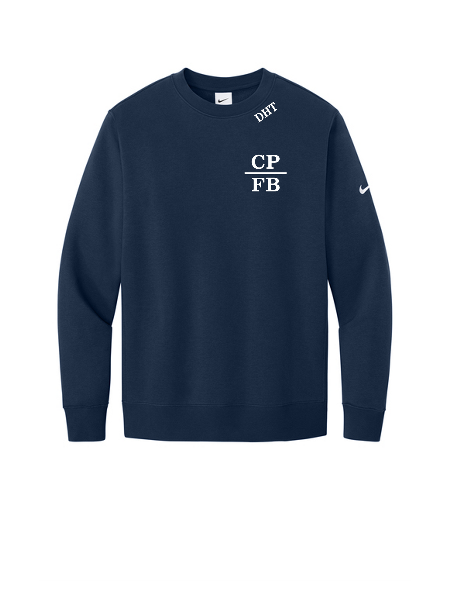 Nike Club Fleece Sleeve Swoosh Crew