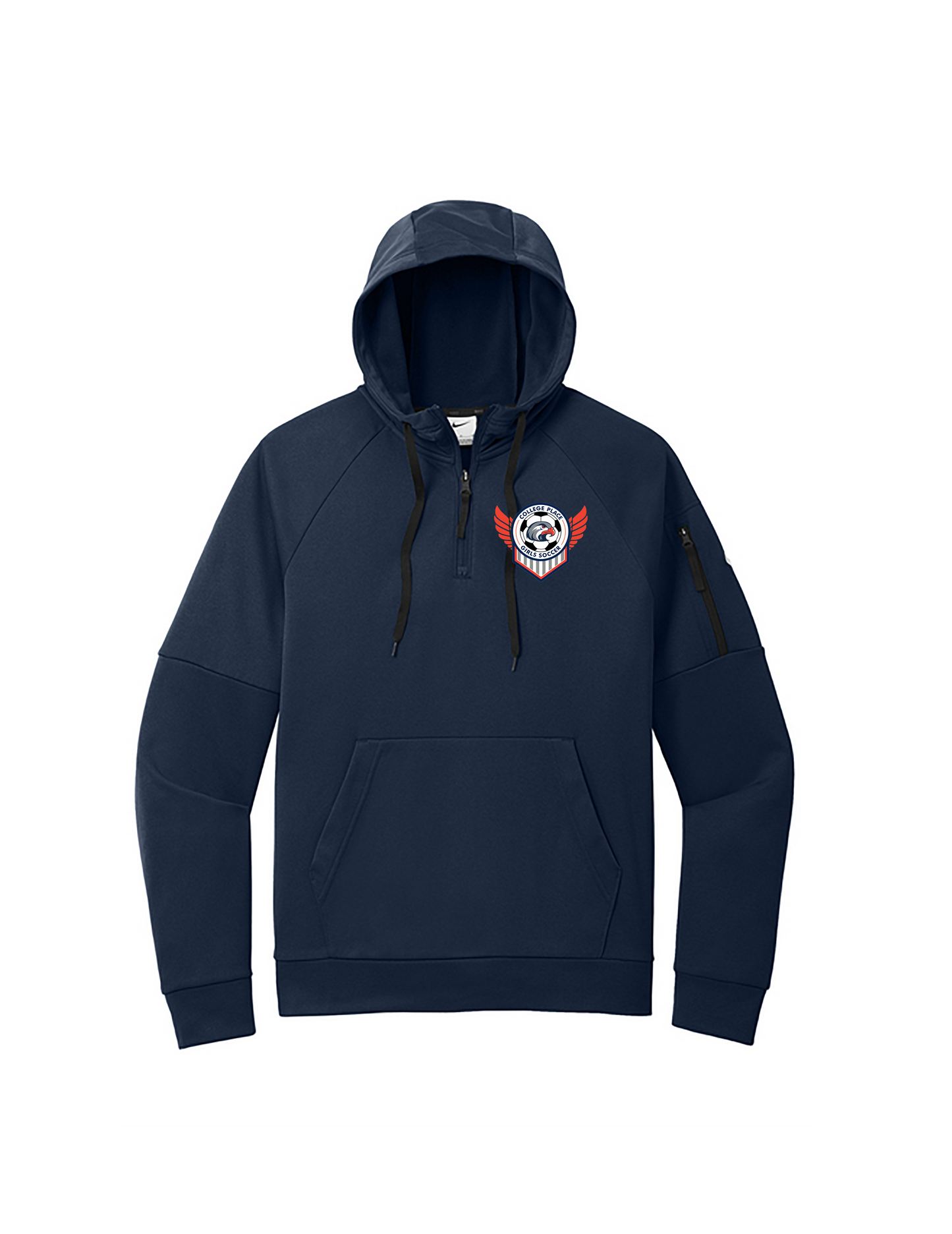 CPHS Girls Soccer - NIKE Therma-FIT Pocket 1/4-Zip Fleece Hoodie (ALL PRODUCTS WILL BE DELIVERED TO SCHOOL)