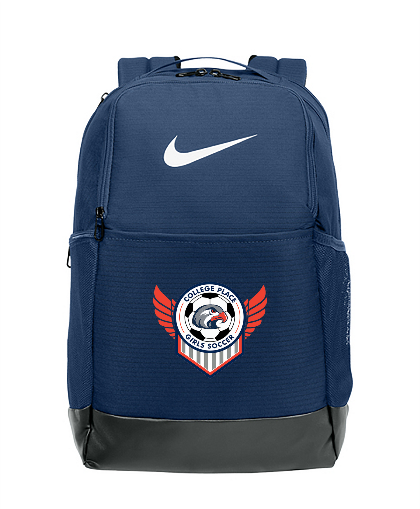 Hawks Soccer Nike Brasilia Medium Backpack - Navy - (ALL PRODUCTS WILL BE DELIVERED TO SCHOOL)