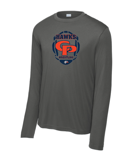 Hawks Wrestling - Performance Long Sleeve T-Shirt - Multiple Color Options - (ALL PRODUCTS WILL BE DELIVERED TO SCHOOL)