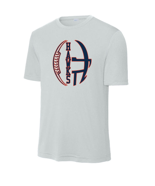 Hawks Football Performance T-Shirt - Multiple Color Options -(ALL PRODUCTS WILL BE DELIVERED TO SCHOOL)