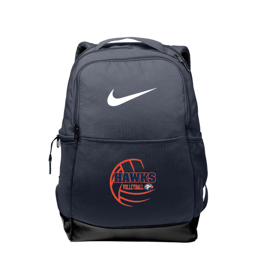 Hawks Volleyball Nike Brasilia Medium Backpack - Navy - (ALL PRODUCTS WILL BE DELIVERED TO SCHOOL)