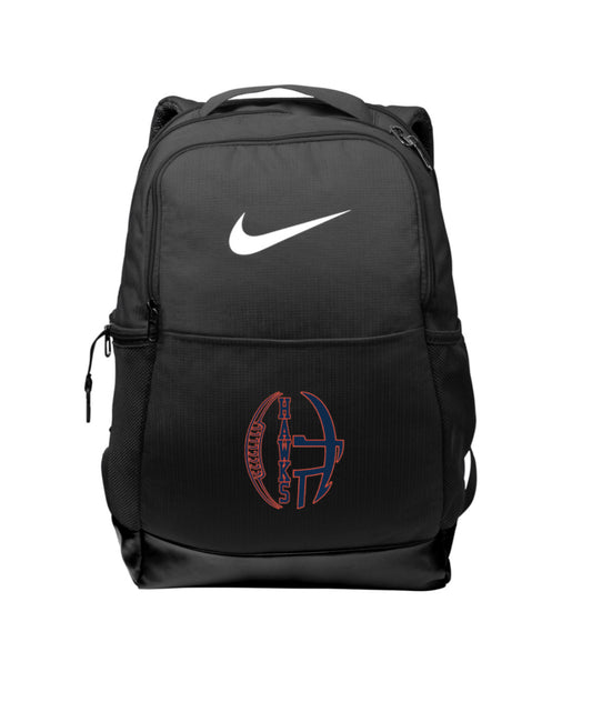 Hawks Football Nike Brasilia Medium Backpack - Black - (ALL PRODUCTS WILL BE DELIVERED TO SCHOOL)