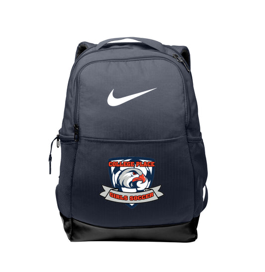Hawks Soccer Nike Brasilia Medium Backpack - Navy - (ALL PRODUCTS WILL BE DELIVERED TO SCHOOL)