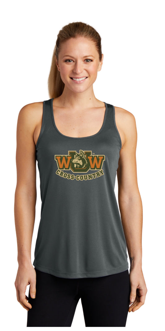 WWU Women Cross Country Tank - Gray (ALL PRODUCTS WILL BE DELIVERED TO SCHOOL)